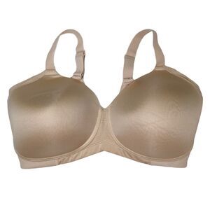 Vanity Fair 71267 Women's Beauty Back Full Figure Wireless Bra Tan Cream 38DD